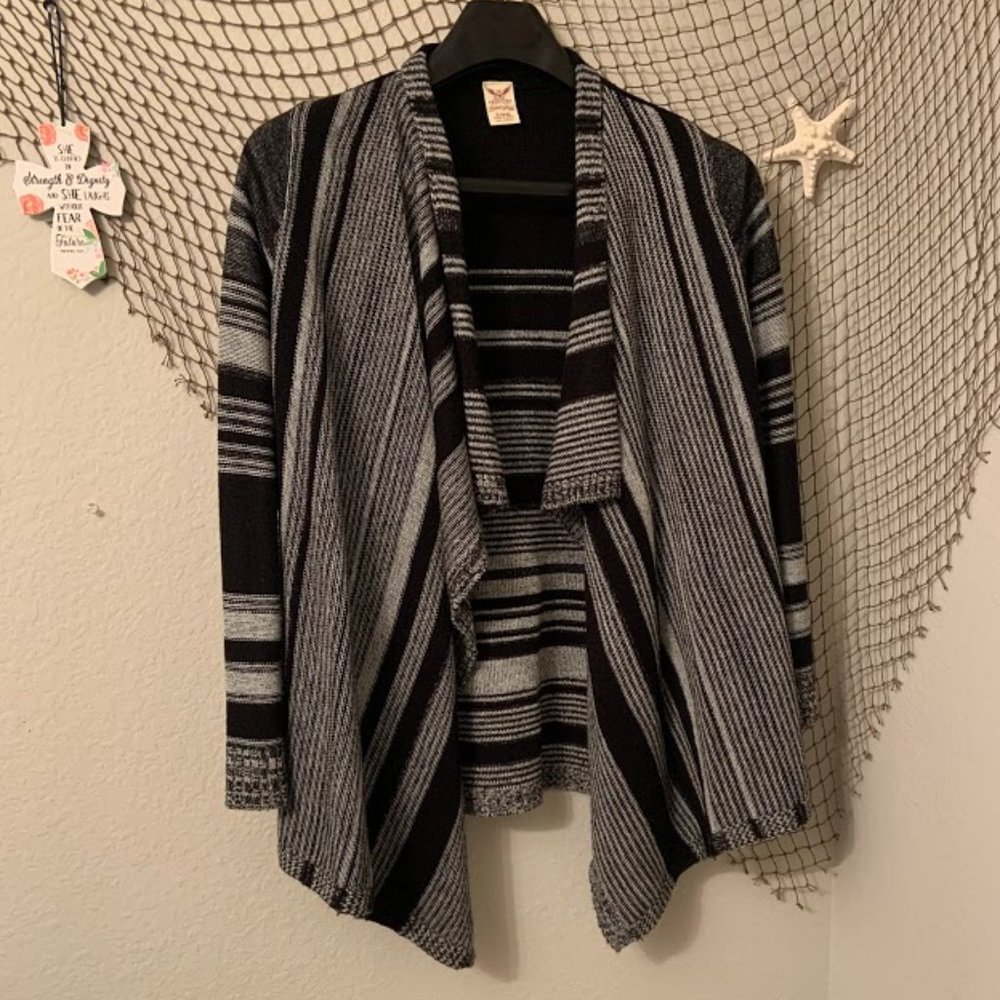 Faded Glory S - Drape Front Cardigan Sweater